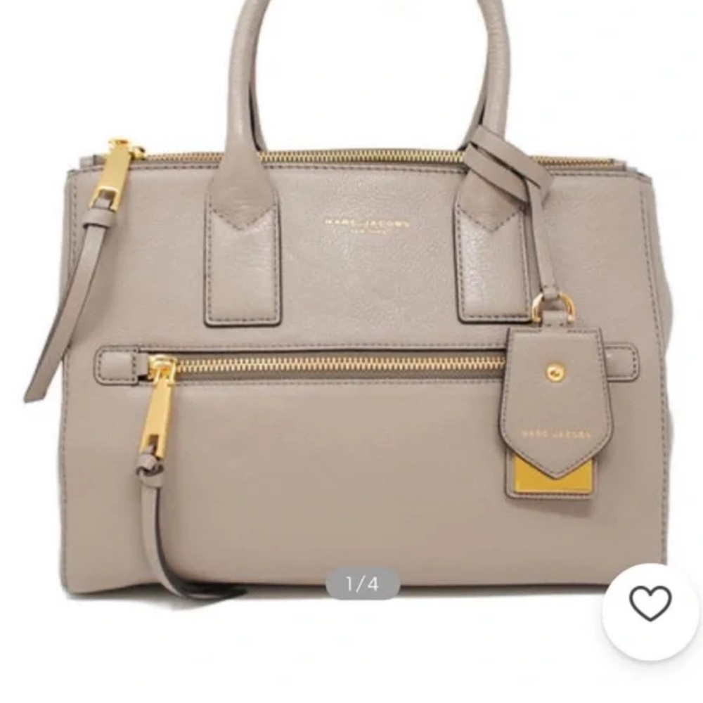 Marc Jacobs Gray Satchel with Gold Accents- it’s original - Picture 6 of 10